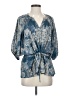 Kenar 100% Polyester Blue 3/4 Sleeve Blouse Size S - photo 1