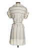 Mine 100% Polyester Stripes Ivory White Casual Dress Size S - photo 2