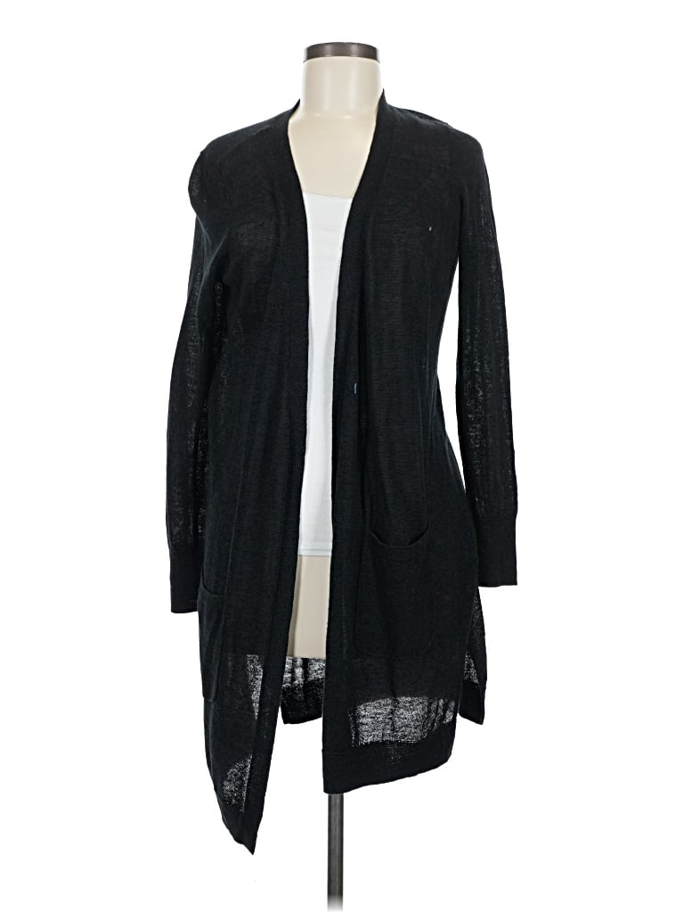 Pre-owned Halogen Cardigan Sweater In Black