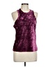 Pilcro Solid Purple Sleeveless Blouse Size L - photo 1
