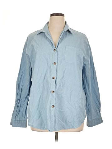 HOTOUCH 3/4 Sleeve Button-Down Shirt (view 1)