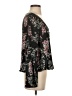Cupcakes & Cashmere 100% Polyester Black 3/4 Sleeve Blouse Size XS - photo 4