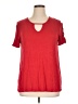 White Mark Red Short Sleeve Top Size XL - photo 1