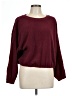 Ann Taylor LOFT 100% Polyester Solid Burgundy Pullover Sweater Size L - photo 1