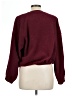 Ann Taylor LOFT 100% Polyester Solid Burgundy Pullover Sweater Size L - photo 2