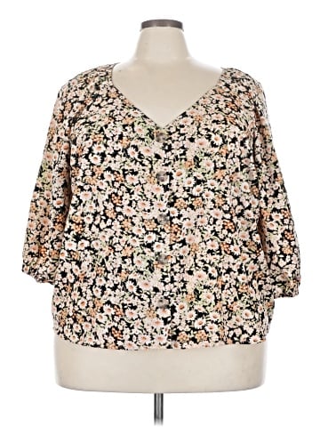 Sanctuary 3/4 Sleeve Blouse (view 1)