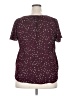 Elle Stars Burgundy Short Sleeve Blouse Size XXL - photo 2