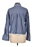 Zara Stripes Blue 3/4 Sleeve Button-Down Shirt Size L - photo 2