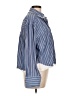Zara Stripes Blue 3/4 Sleeve Button-Down Shirt Size L - photo 4