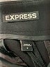 Express 100% Polyester Solid Black Shorts Size 2 - photo 3