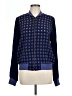 Amadi 100% Rayon Polka Dots Blue Jacket Size L - photo 1