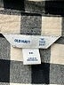 Old Navy 100% Cotton Checkered-gingham Black Long Sleeve Button-Down Shirt Size XXL - photo 7