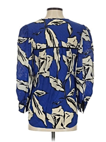 Veronica Beard 3/4 Sleeve Silk Top (view 2)