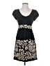 Tibi 100% Silk Graphic Black Casual Dress Size 4 - photo 1
