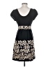 Tibi 100% Silk Graphic Black Casual Dress Size 4 - photo 2