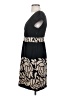 Tibi 100% Silk Graphic Black Casual Dress Size 4 - photo 5