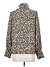Nili Lotan 100% Polyester Floral Gold Long Sleeve Blouse Size S - photo 2