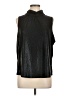Allison Joy Metallic Black Sleeveless Blouse Size L - photo 1