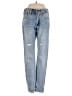 Levi's 100% Cotton Hearts Blue Jeans Size 24 waist - photo 1