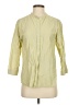 Uniqlo Stripes Green 3/4 Sleeve Button-Down Shirt Size S - photo 1