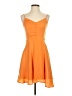 Lulus 100% Polyester Solid Orange Cocktail Dress Size S - photo 1