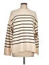 Zara Stripes Ivory Turtleneck Sweater Size L - photo 1