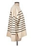 Zara Stripes Ivory Turtleneck Sweater Size L - photo 4