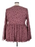 Torrid Burgundy Long Sleeve Blouse Size 4X Plus (4) - photo 2