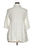 Unbranded Ivory 3/4 Sleeve Button-Down Shirt Size XL (estimated) - photo 2