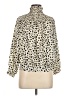 Shein Animal Print Ivory 3/4 Sleeve Blouse Size M - photo 1