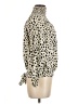 Shein Animal Print Ivory 3/4 Sleeve Blouse Size M - photo 4