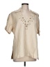 Bogari Tan Short Sleeve Blouse Size L (estimated) - photo 2