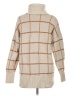 Madewell Plaid Tan Turtleneck Sweater Size S - photo 2