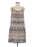 Dylan 100% Viscose Chevron-herringbone Gray Casual Dress Size M - photo 1