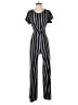 KRISTIN NICOLE Stripes Black Jumpsuit Size S - photo 1