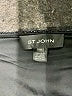 St. John Tweed Metallic Black Formal Skirt Size 16 - photo 3