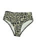 Unbranded Chevron-herringbone Gold Swimsuit Bottoms Size S - photo 1