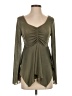 Shein Green Long Sleeve Blouse Size 2 - photo 1