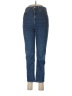 Topshop 100% Cotton Solid Blue Jeans Size 28 waist - photo 1