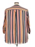 Torrid 100% Polyester Stripes Orange 3/4 Sleeve Blouse Size 4X Plus (4) - photo 2