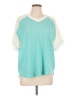 7th Ray Teal Short Sleeve Top Size L - photo 1