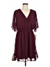 Rewind 100% Polyester Burgundy Casual Dress Size XXL - photo 1