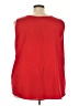 Faded Glory 100% Polyester Red Sleeveless Blouse Size 4X - photo 2