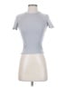 Zara Gray Short Sleeve Top Size S - photo 1