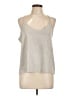 Orb 100% Polyester Gray Sleeveless Top Size L - photo 1