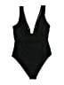 Unbranded Solid Black One Piece Swimsuit Size M (estimated) - photo 1