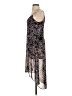 Express 100% Polyester Floral Black Purple Casual Dress Size S - photo 5