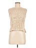 Simona 100% Polyester Tan Sleeveless Blouse Size 6 - photo 1
