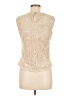 Simona 100% Polyester Tan Sleeveless Blouse Size 6 - photo 2