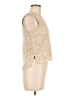 Simona 100% Polyester Tan Sleeveless Blouse Size 6 - photo 4
